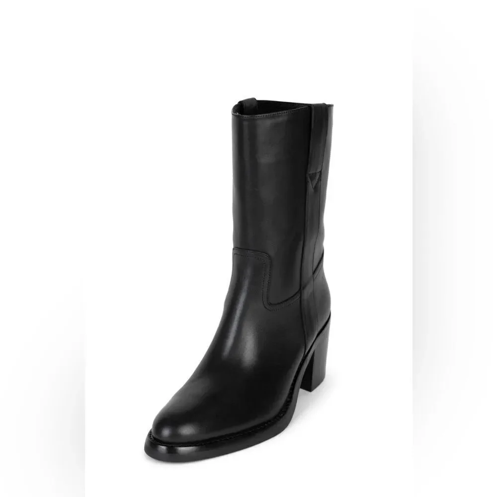 Jeffrey Campbell Desert Western Boot in Black Natural 6.5